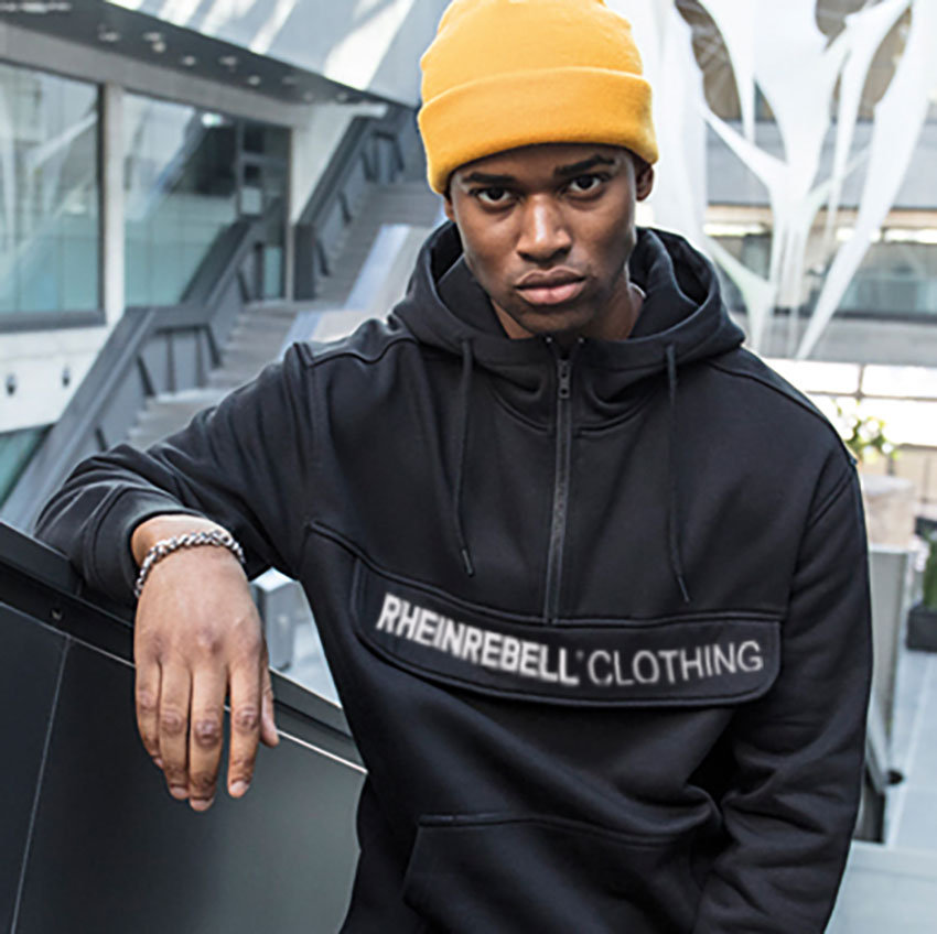 RHEINREBELL® CLOTHING Hoodie – Black Edition