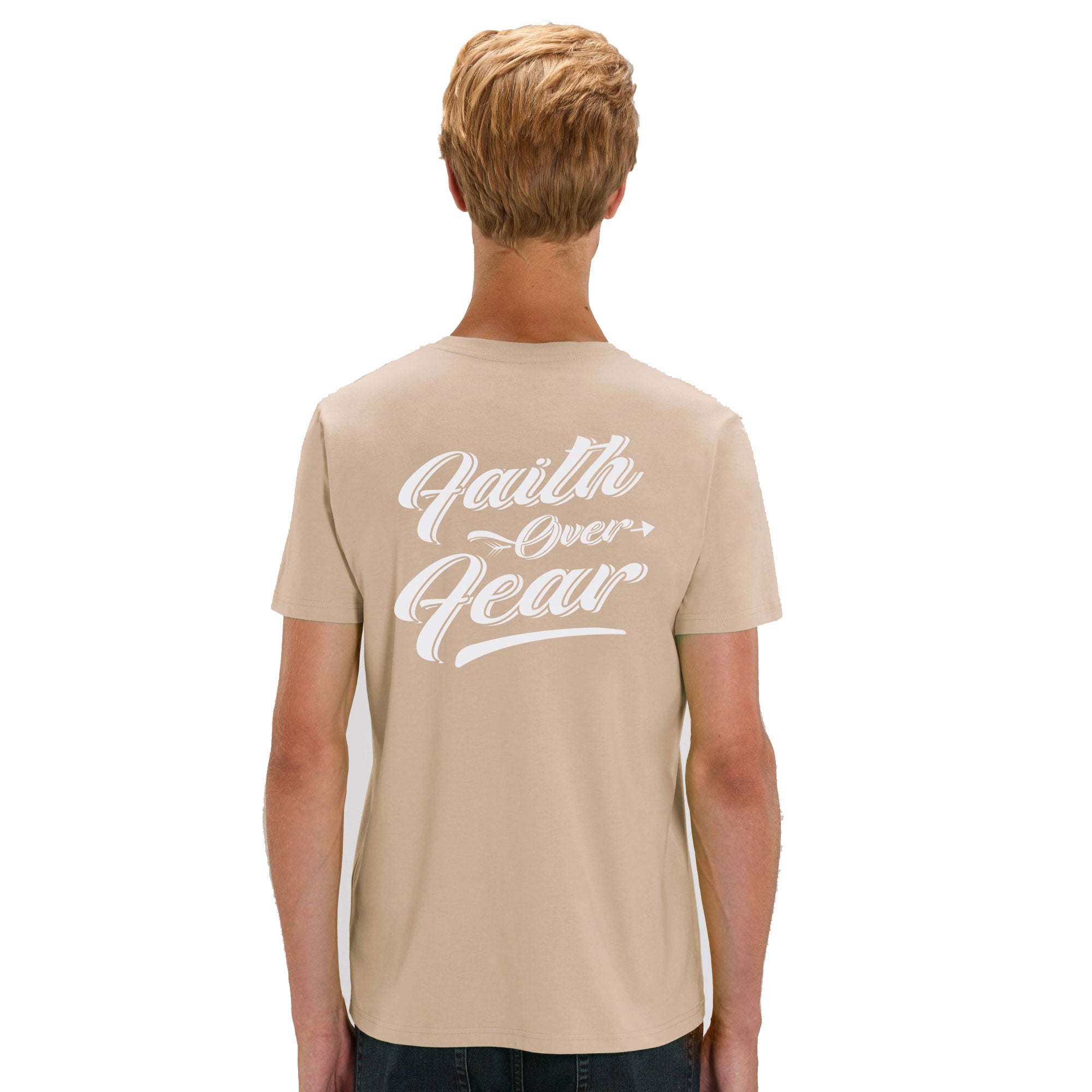 T-Shirt "Faith" Sandfarben