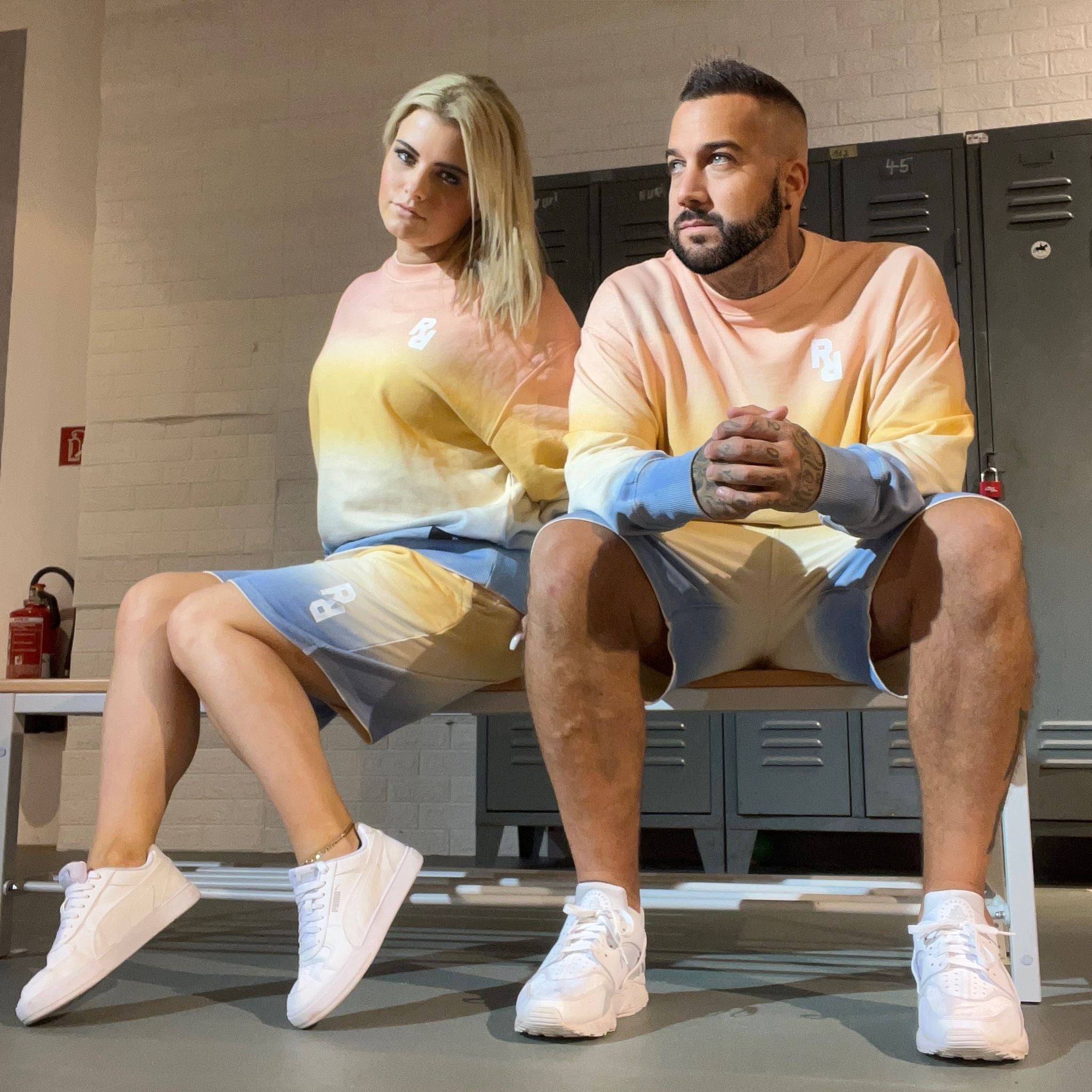 Kurze Joggerhose "Ombre" -Unisex