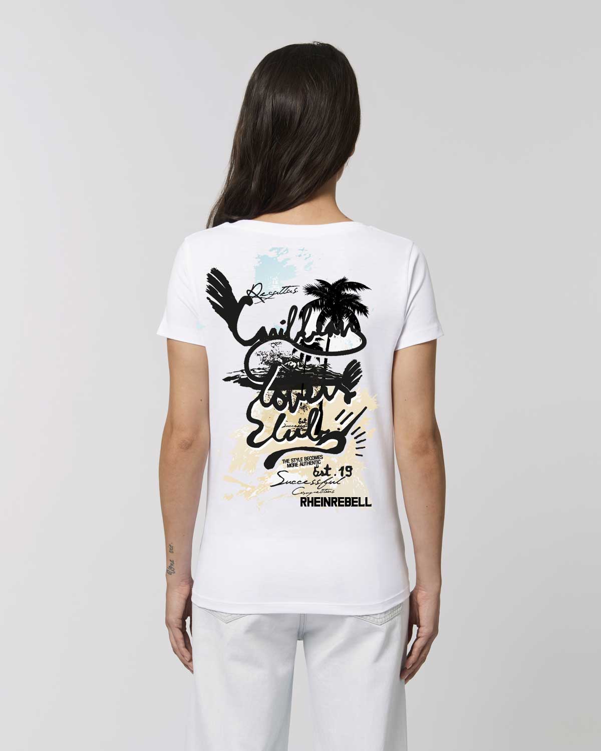 T-Shirt V-Ausschnitt "California"