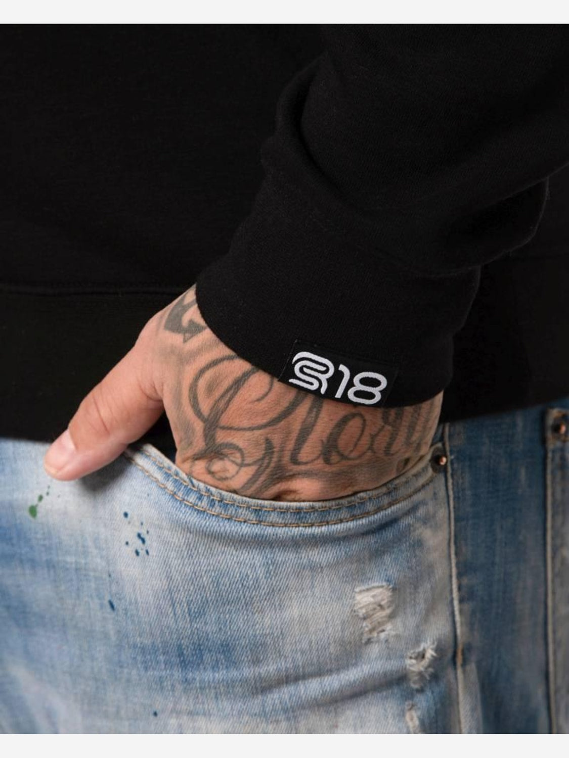 Crewneck „Black in Black“ Rheinrebell - Unisex