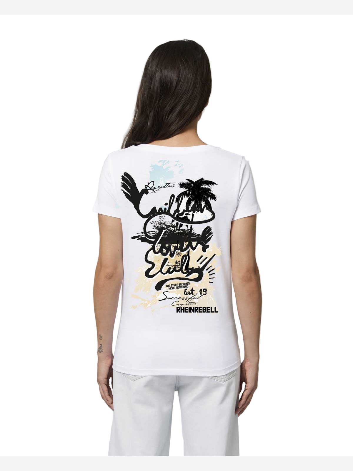 T-Shirt V-Ausschnitt "California"