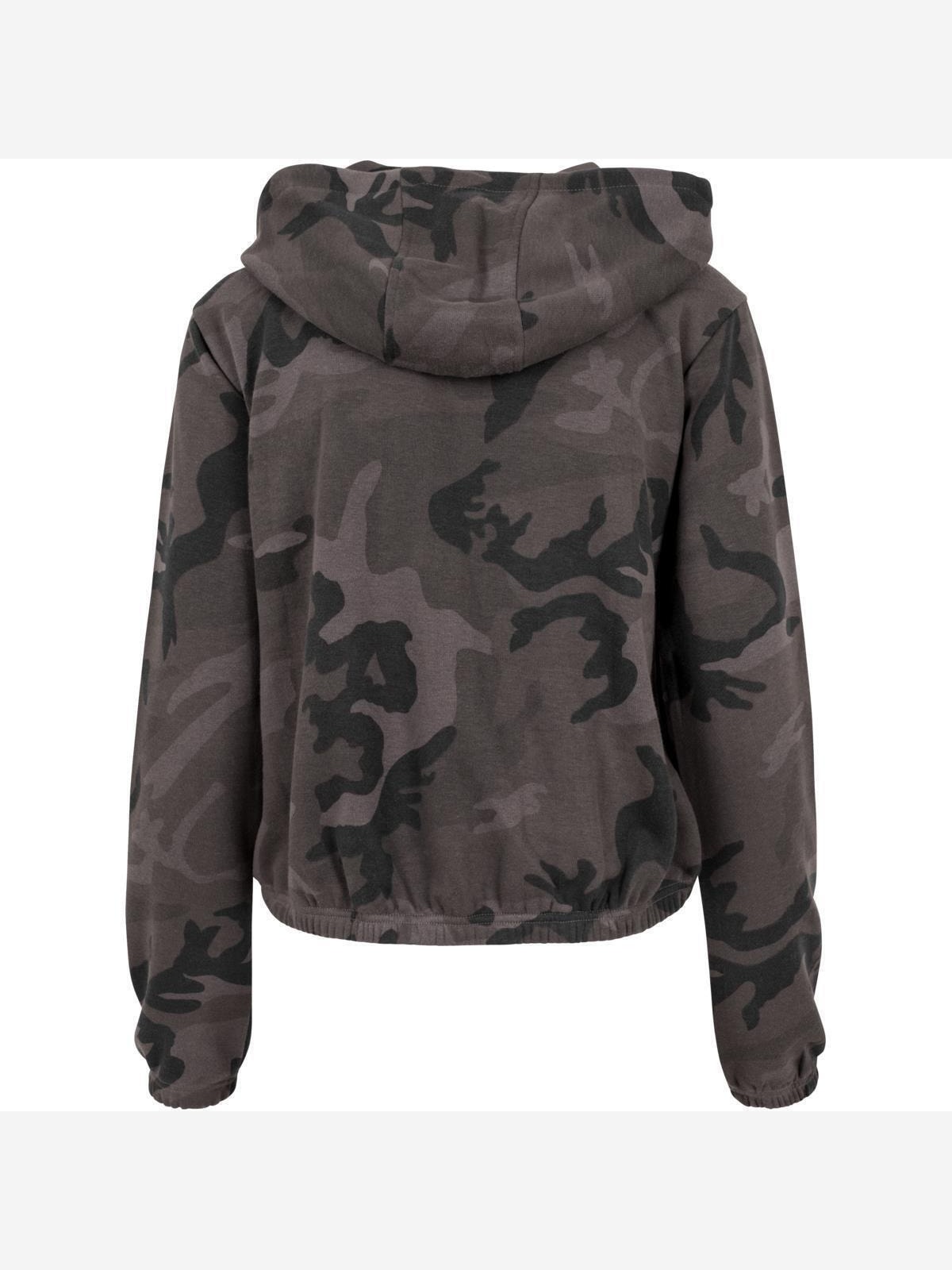 Camo Cropped Hoodie