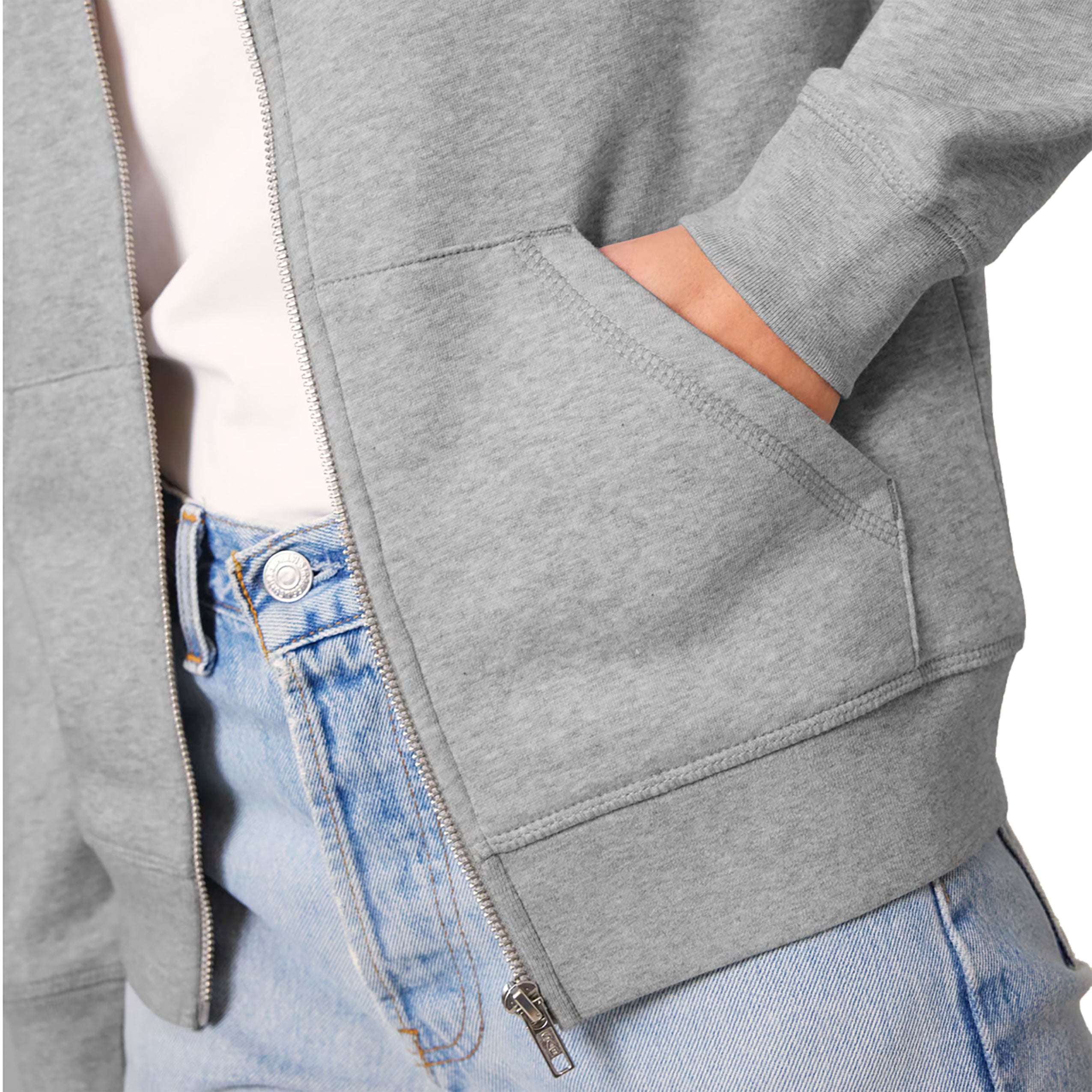 Hoodie Jacke Grau
