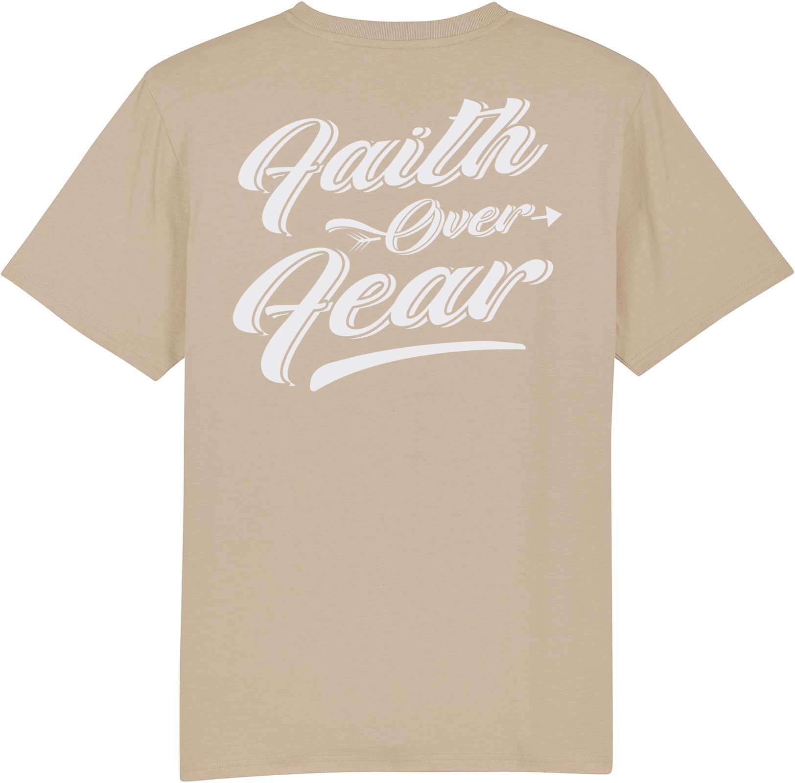 T-Shirt "Faith" Sandfarben